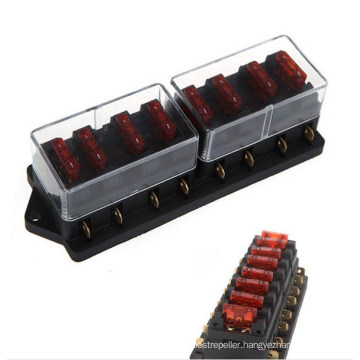 Universal Car Truck Van 8 Way Circuit Standard Blade Fuse Box Block Holder 1-40A